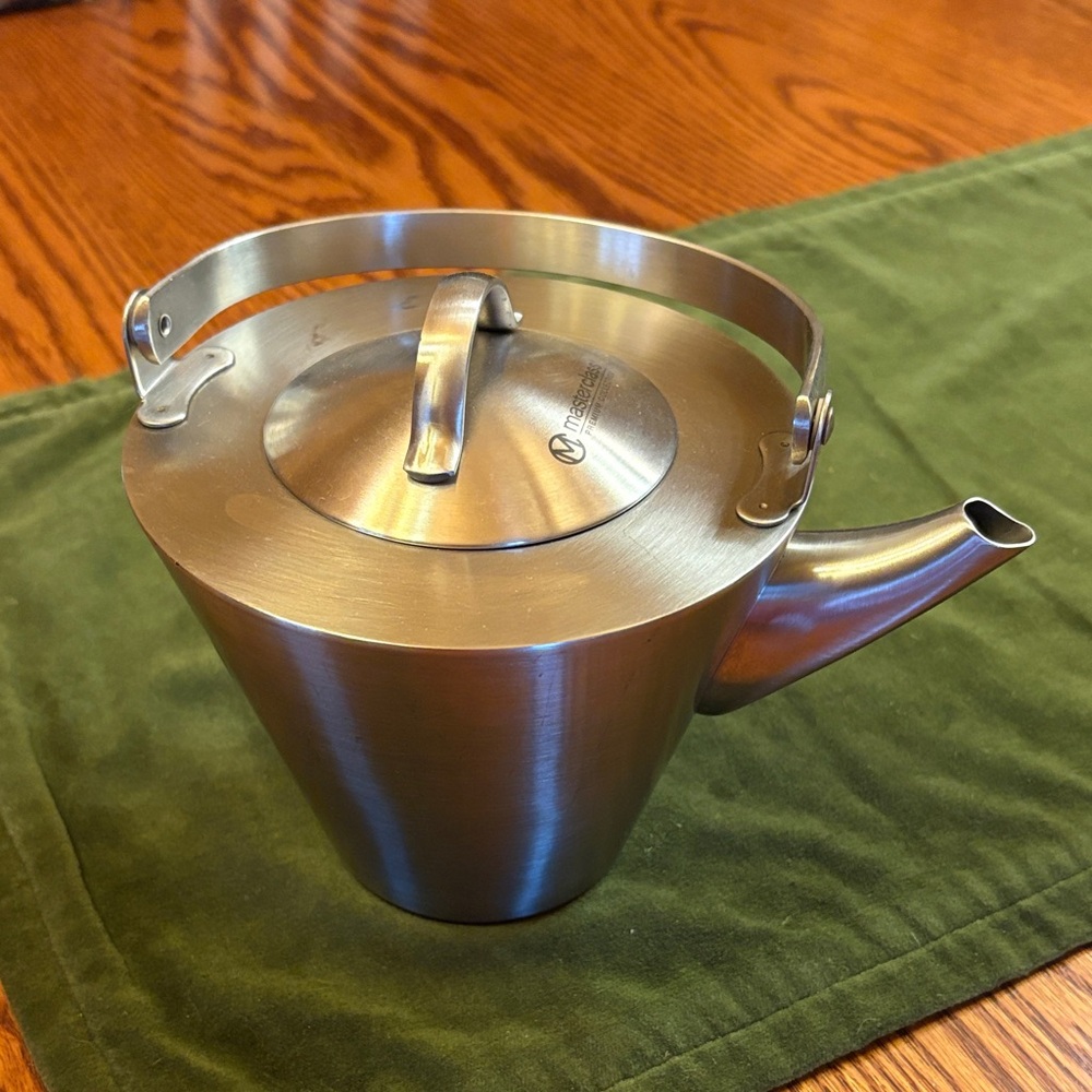 Masterclass Premium Collection Stainless Steel Whistling Tea Pot Kettle